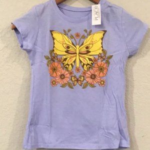 NWT Children's Place Girls S/6 Butterfly T-Shirt
